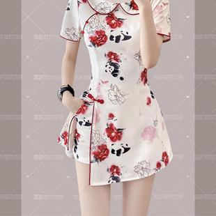 套装 RIERA2025夏季 国风时尚 新款 小个子旗袍裙名媛风连衣裙 新中式