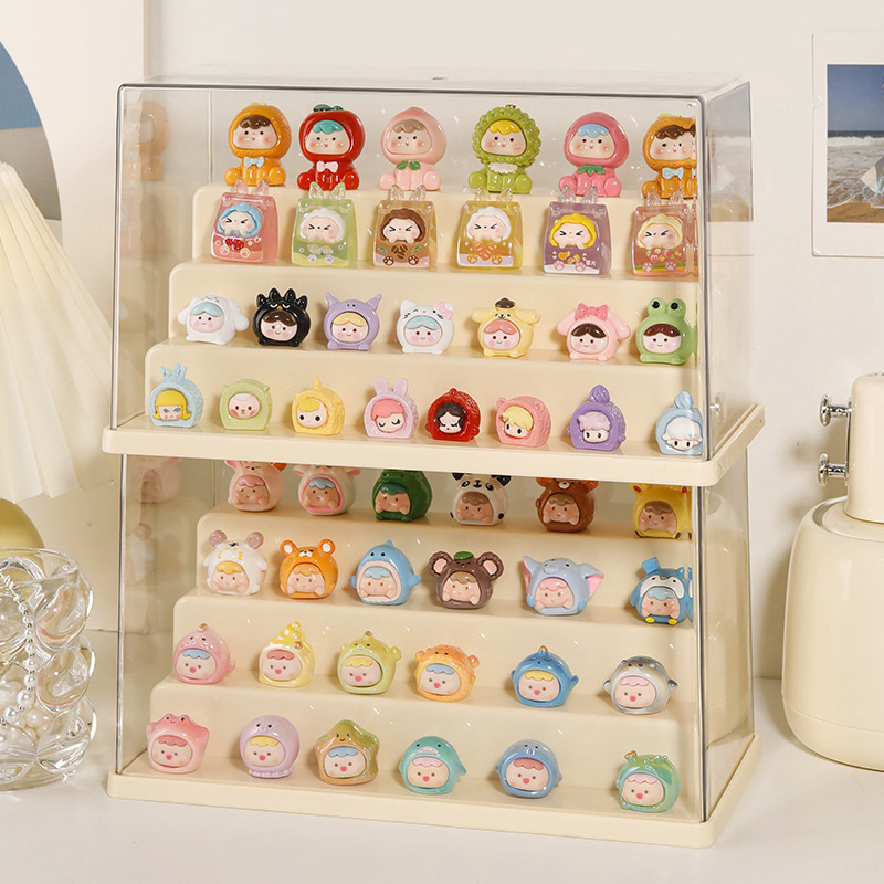 阶梯式萌粒收纳盒手办盲盒