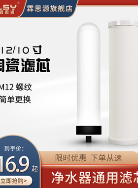 陶瓷直饮台上式锁牙净水器滤芯