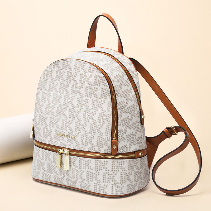 mk女包旗舰店包包2020新款潮网红百搭大容量休闲印花旅游双肩包