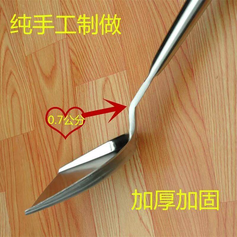 手工锻打304不锈钢家用烫木柄加厚小号炒铲铲子热销锅铲商用
