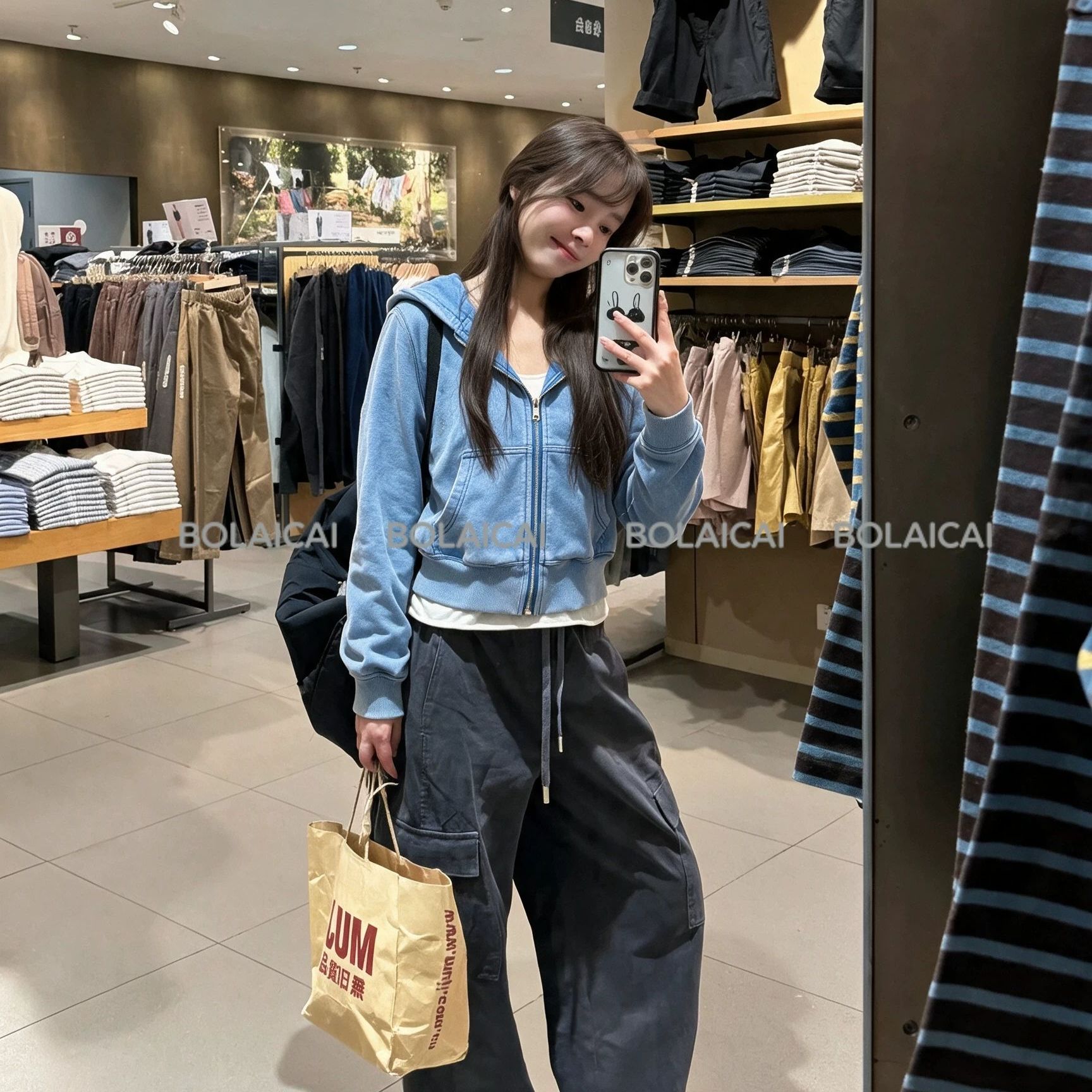 多巴胺穿搭水洗连帽卫衣女秋冬图片