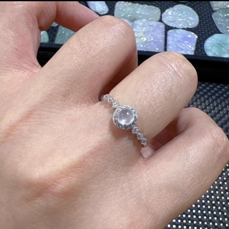 新品新款冰花满钻指环时尚文艺潮