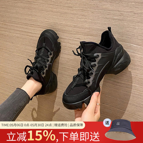 zhr老爹鞋女厚底运动休闲鞋子