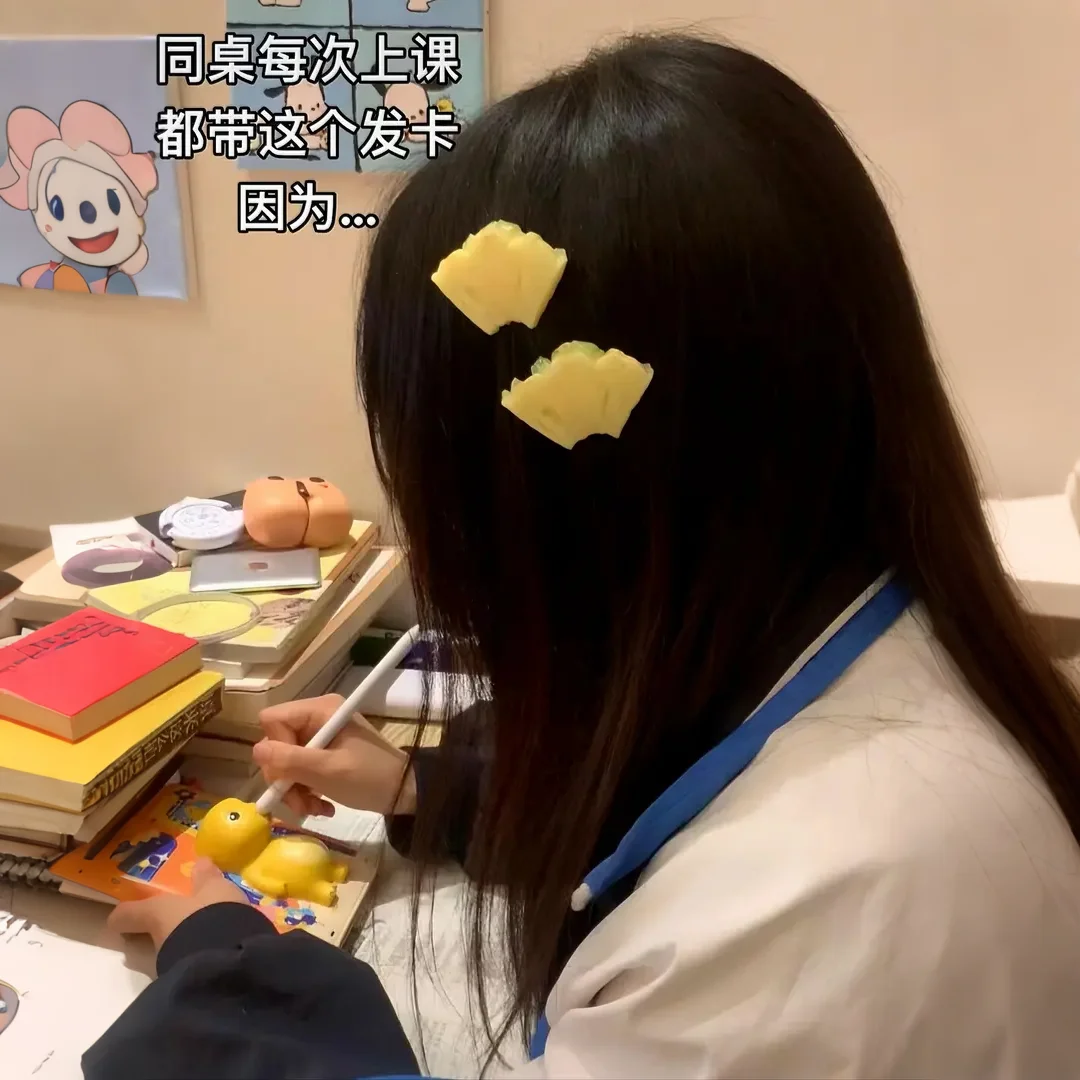 菠萝劝学发夹可爱仿真水果苹果片刘海夹侧边夹少女bb夹子搞怪头饰