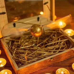 哈利波特金色飞贼会飞玩具魁地奇线控飞行金探子木盒圣诞生日