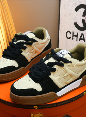 轻奢潮鞋男鞋透气低帮防滑耐磨休闲鞋板鞋厚底小白鞋韩版2026新款