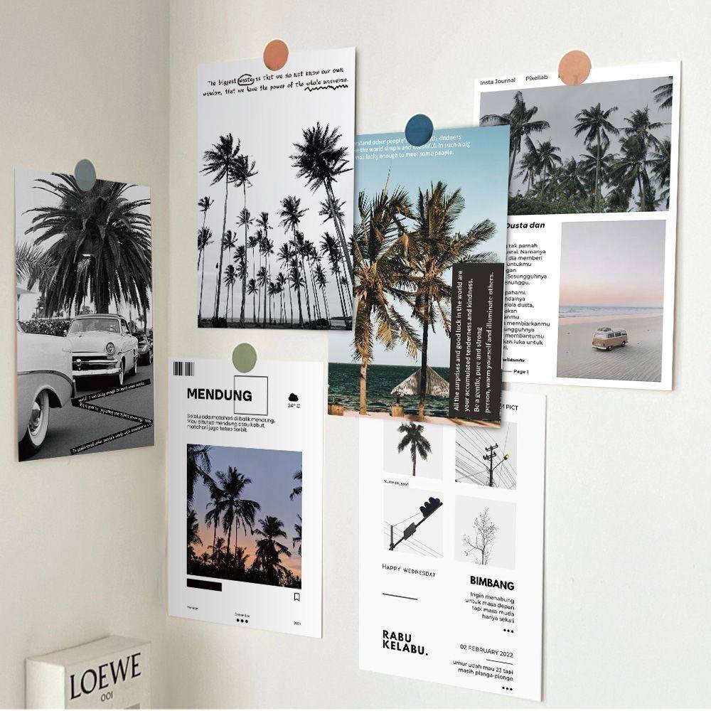 10张简约ins风文艺墙面装饰卡片明信片房间卧室贴墙diy装饰图案,家居饰品,涂鸦墙贴,淘宝优惠券,粉丝福利购,淘宝优惠卷