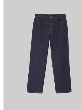 巧珀思｜16170土耳其长绒棉点点白纱九分直筒裤弹力显瘦牛仔裤