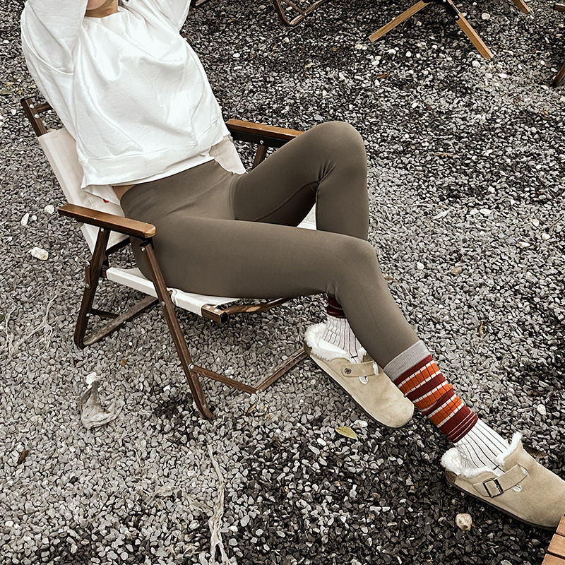 LRECNAVA加绒瑜伽裤女高腰提臀