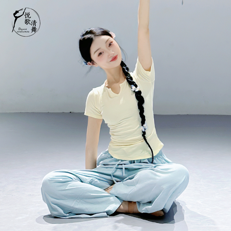悦歌清舞现代舞上衣显瘦柔软亲肤