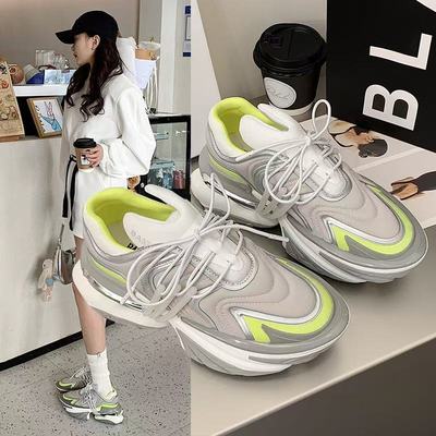 欧洲站宇宙飞船太空鞋老爹鞋女2025春季新款厚底增高休闲运动鞋男