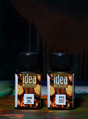 意大利MAIMERI莓莉金属色彩颜料METALLICI金属效果60ml装饰颜料