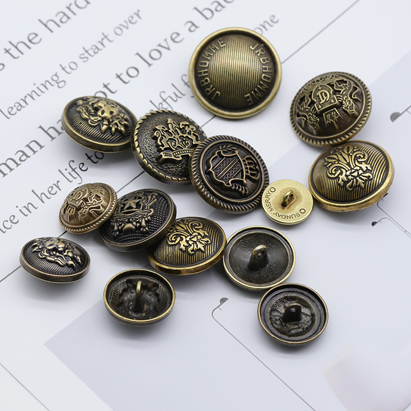 古铜色复古金属高档风衣大衣纽扣西装外套男女上衣扣子配件裤扣