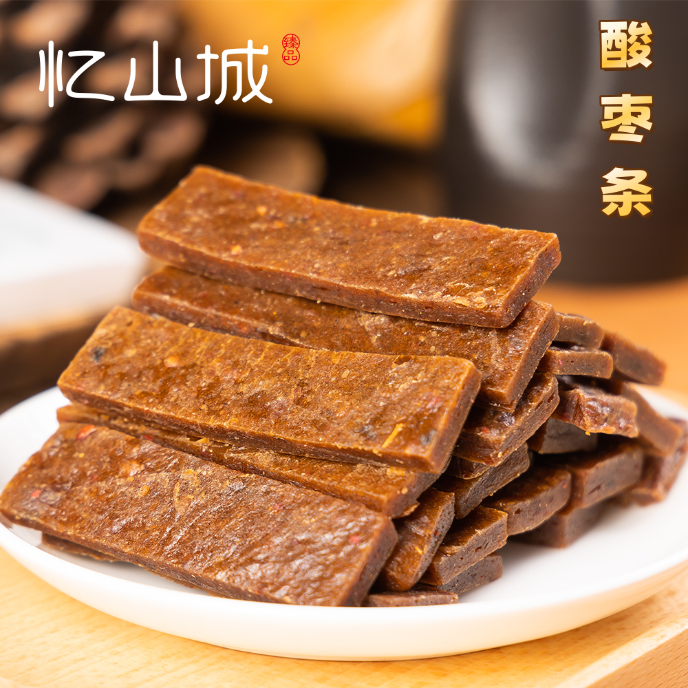 忆山城湖南特产手工野生南酸枣条酸甜可口农家酸枣糕零食厂家直发