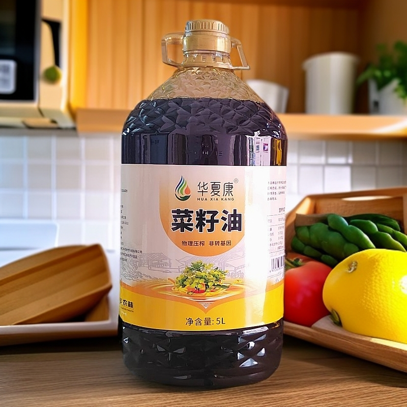 华夏康菜籽油5L醇香非转基因香油家用食用油压榨除腥桶装油浓香