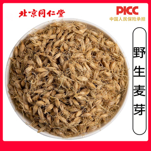 同仁堂野生麦芽中药材500g生麦芽大麦芽发芽率高另有炒麦芽稻谷芽