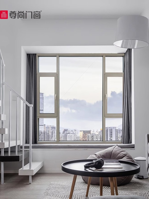 尊尚门窗先锋系列隔音隔热美观通风封阳台铝合金门窗个性化定制