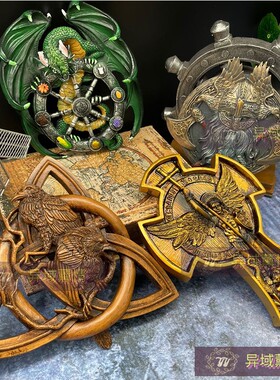 欧式神话树脂摆件天使五芒星