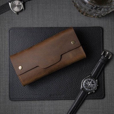手表真皮收纳包复古便捷包袋