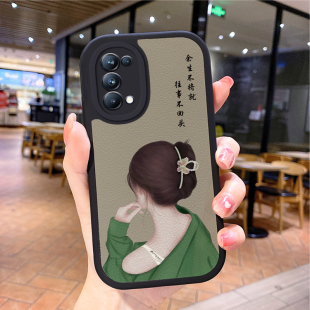 小羊皮女孩适用opporeno6手机壳opρoreno10pro新款opρoreno4opp0ren09女oρporene3reon5k9pr十opop8neno7