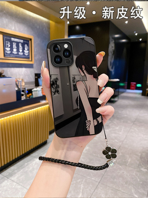 适用vivos17手机壳√i0pro女款网红是12s潮牌2025小众挂绳vⅰv06x70保护套x805e新款iqoo11防摔x90男外壳情侣