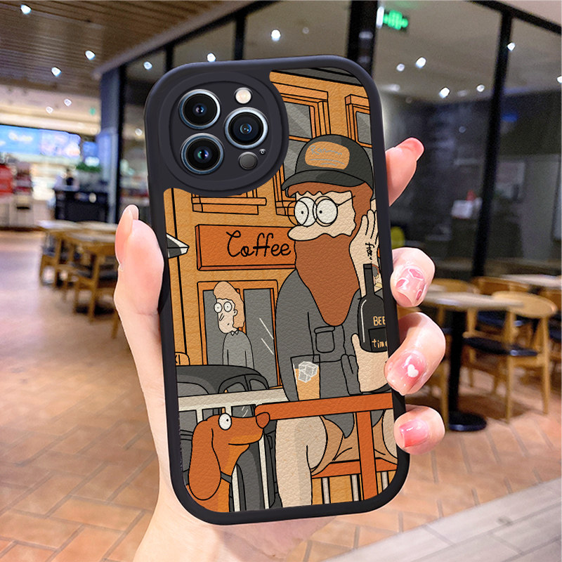 小羊皮卡通适用苹果15promax手机壳iphone12pro套16e带挂绳11全包8plus硅胶13新款14x8p7xs6女xr软xsmax17air