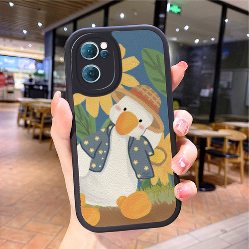 小羊皮向日葵适用oppok10手机壳opρok10pro poopk新款5G女ooppk防摔0pp0k10pr0男oρpo看opop10k潮牌opoook