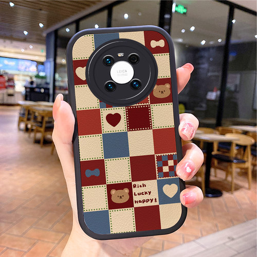 小羊皮mate60nova11手机壳创意