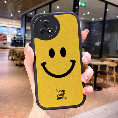 小羊皮微笑适用vivoy53s手机壳y70s y52s新款vlvoy55s女vicoy51s防摔y70s丫vivey93男ⅴiv0y73s有5Gviy33s潮