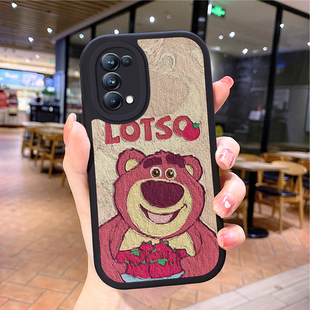 小羊皮小熊适用opporeno6手机壳opρoreno5pro新款0pporeno4opp0ren02女opreno3reon5k opop8poop7oppi oppe