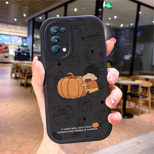 小羊皮南瓜适用opporeno6手机壳opρoreno5pro新款0pporeno4opp0ren02女opreno3reon5k opop poop oppi oppe