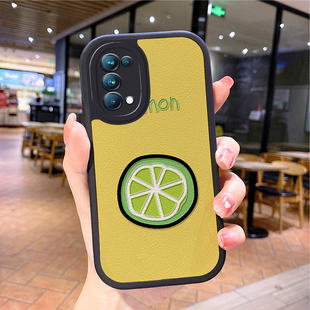 小羊皮柠檬适用opporeno6手机壳opρoreno8pro新款0pporeno4opp0ren07女opreno3reon5k opop poop oppi oppe