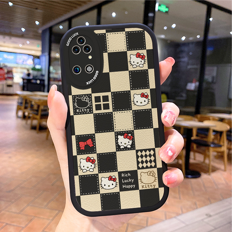 硅胶皮纹送挂绳华为全包边小众