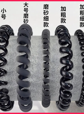 黑色电话线发圈女磨砂细粗款小号大号迷你韩版网红橡皮筋无痕皮套