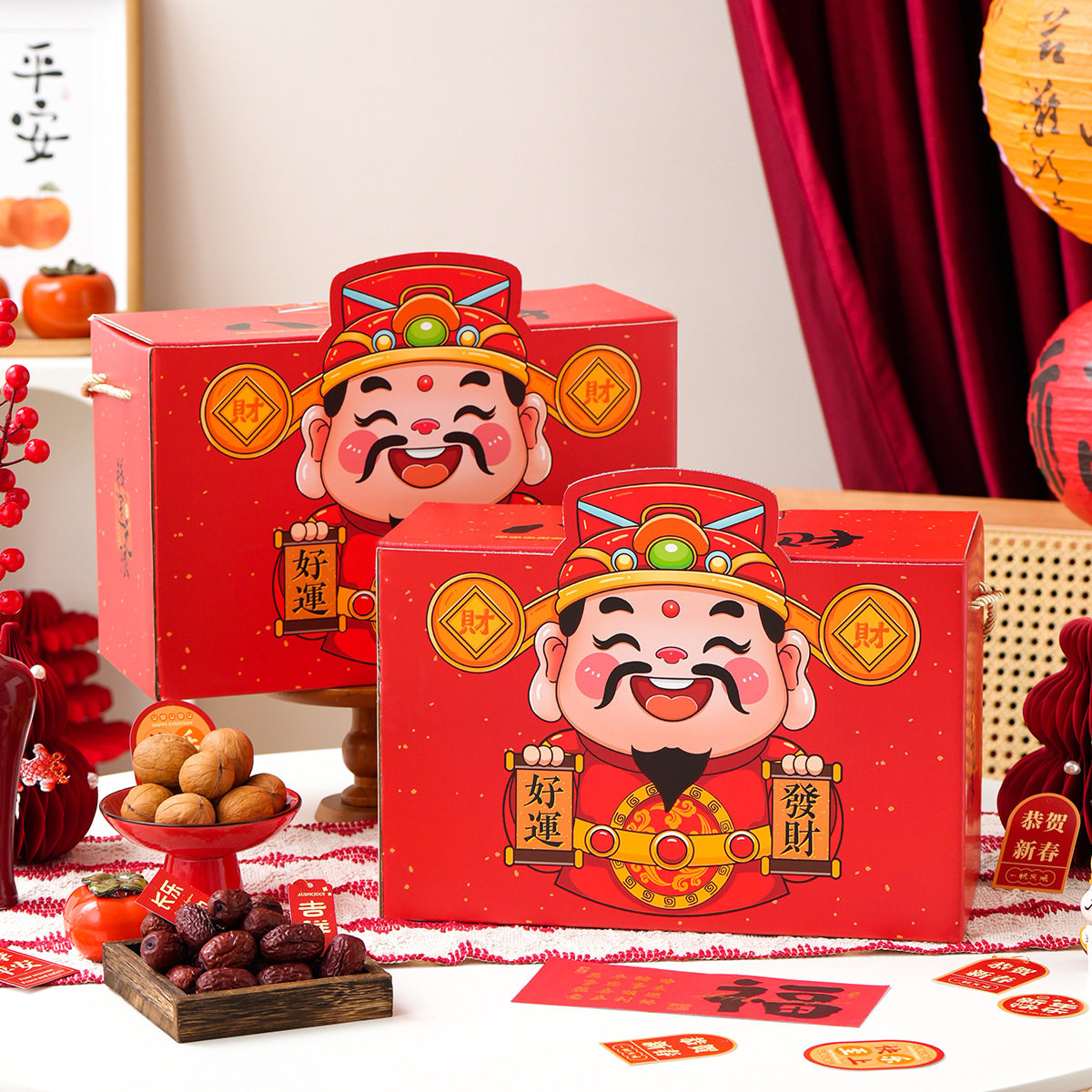 2026新年礼盒包装盒高档过年零食手提马年年货大礼包礼品盒空盒子,包装,年货礼品包装,淘宝优惠券,粉丝福利购,淘宝优惠卷