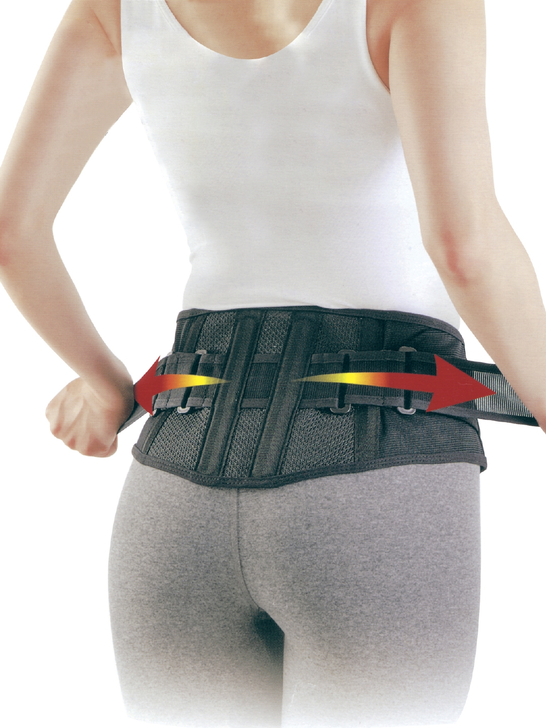 日本透气轻薄腰围健身久坐腰疼腰间盘突出劳损护腰带腰托矫正神器