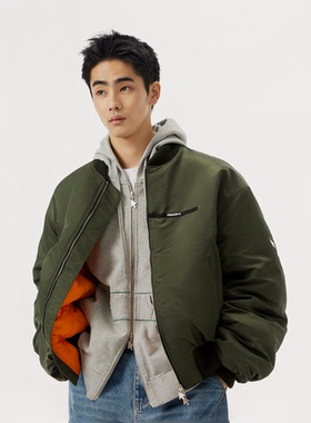 FMACM闷与狂 飞行员夹克外套2024秋冬款男女情侣刺绣宽松MA-1棉服