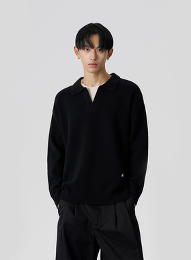 FMACM闷与狂 假二件印花刺绣羊毛衣针织衫秋冬厚实软糯针织打底