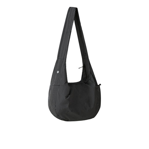 闷与狂FMACM多口袋格纹抽褶挎包