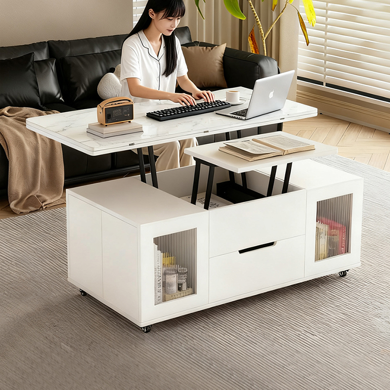 多功能升降茶几餐桌两用小户型客厅家用一体多用桌子可折叠移动