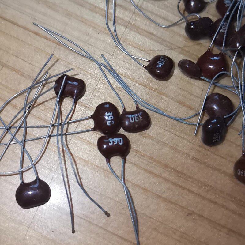 可维修183个390pf双信银云母电容。新货，3.5mm脚议价