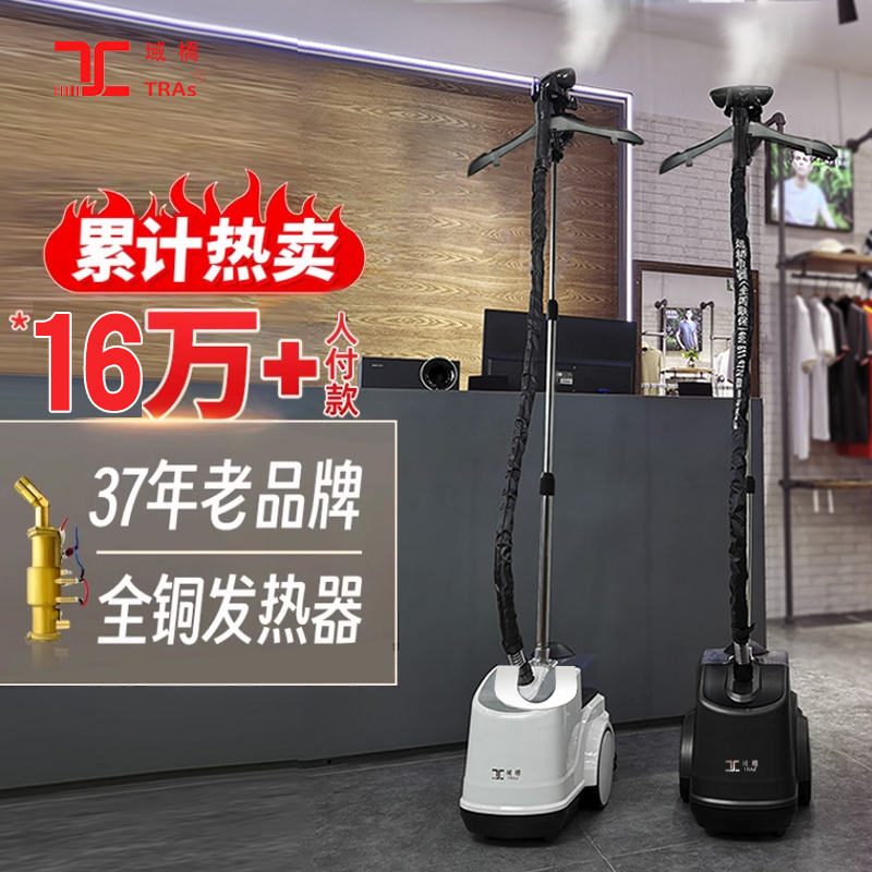 域桥挂烫机家用商用服装店新款大蒸汽全铜芯熨烫机立式大功率熨斗