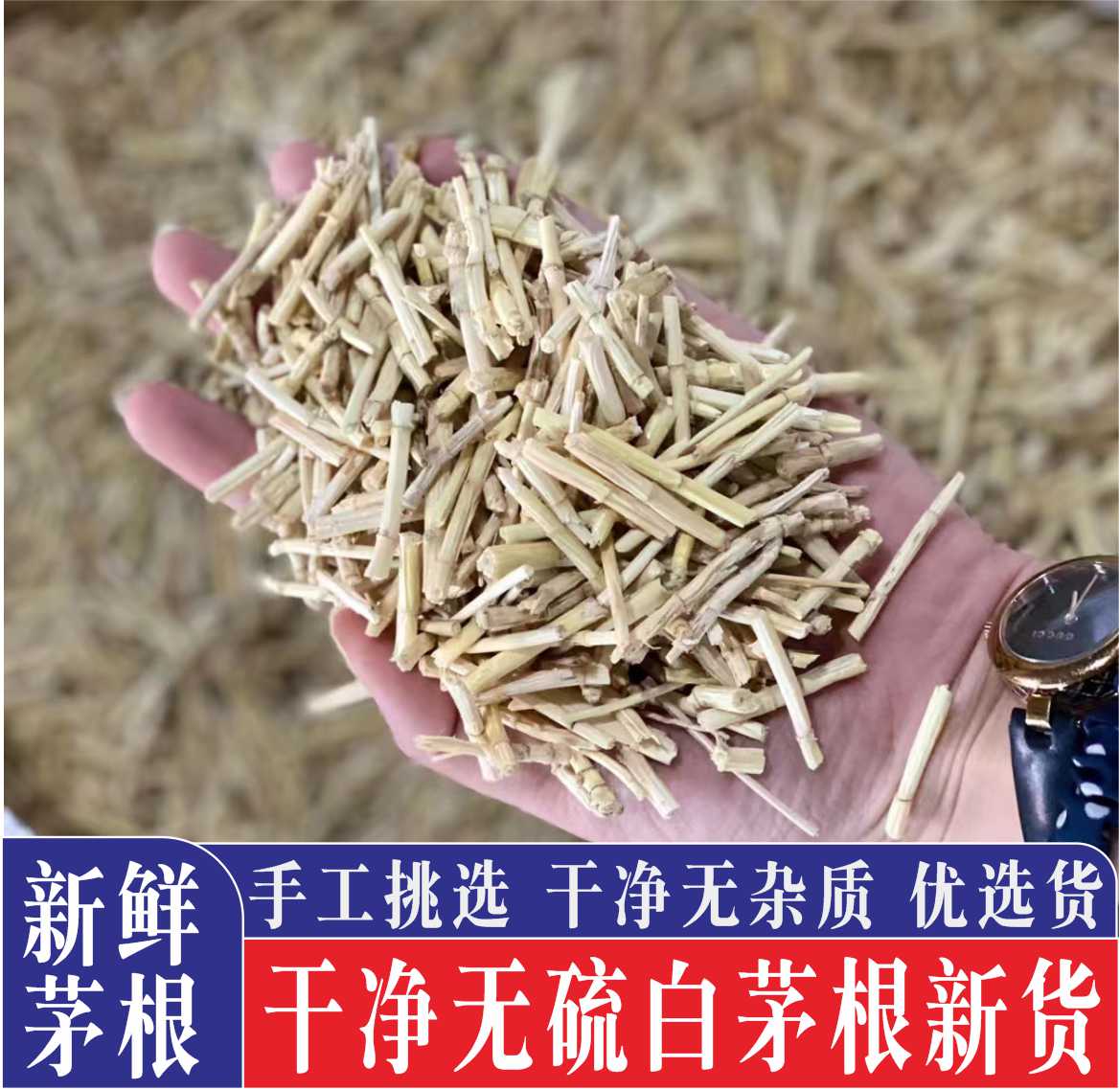 新鲜白茅根干货甘蔗干芦根凉茶食