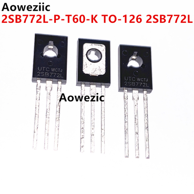 10个 2SB772L-P-T60-K TO-126 2SB772L PNP 三极管(BJT) 3A 30V