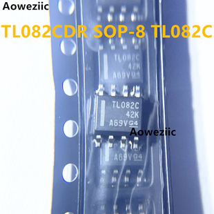 TL082C贴片双路高压摆率 SOP8 JFET输入运算放大器 TL082CDR 10个