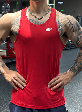 福利款！MP吊带背心工字型速干透气轻薄健身训练跑步运动背心