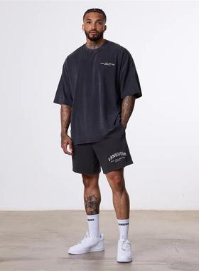 VANQUISH BETTER THAN YESTERDAY男士水洗做旧透气宽松超大运动裤