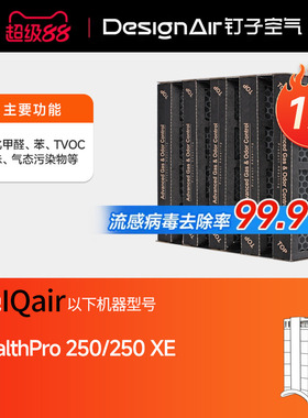 适配IQAir空气净化器滤芯HealthPro Plus250/100除醛过滤网premax