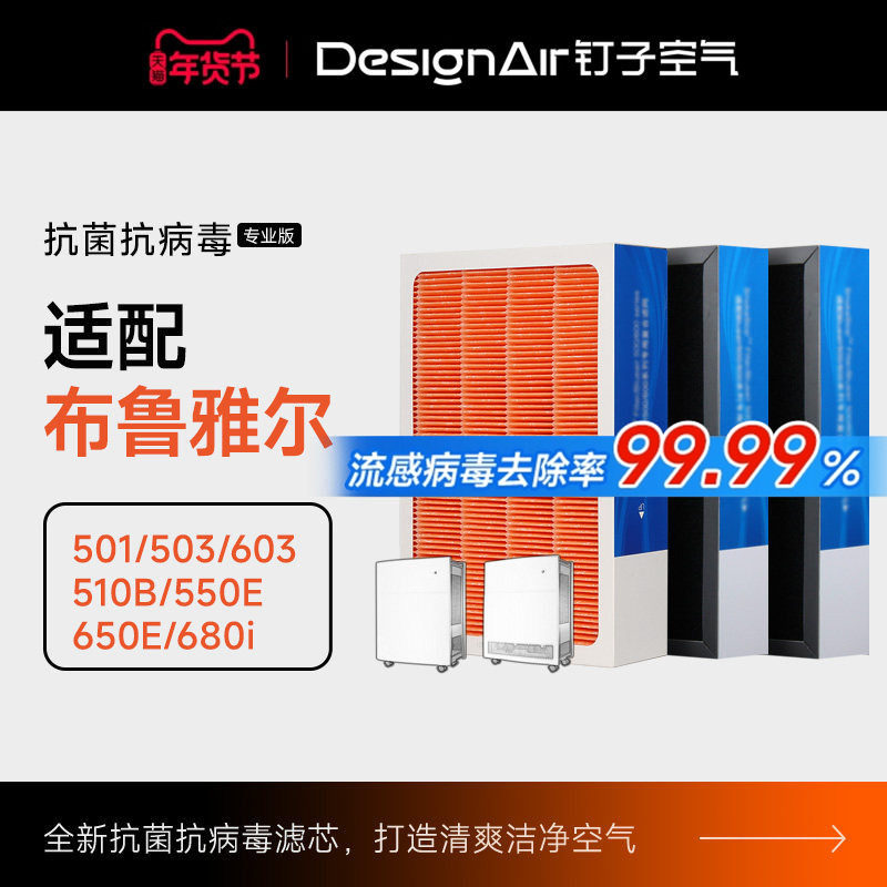 适配布鲁雅尔空气净化器过滤网